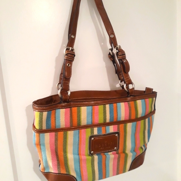 Rosetti Purse Brown Multi Colour Striped Shoulder bag - Picture 1 of 7
